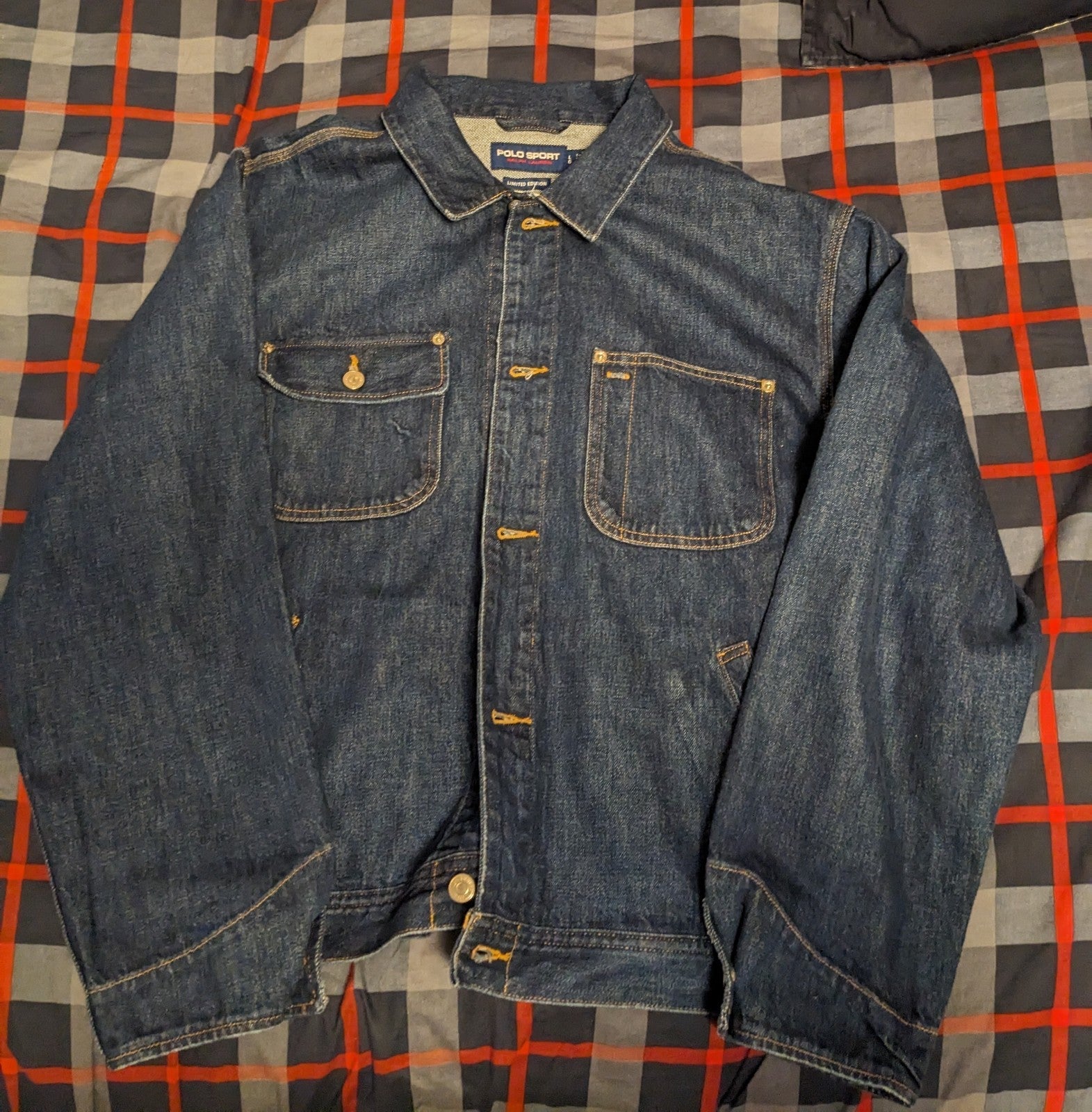 Nwt Polo sport denim jacket sz L
