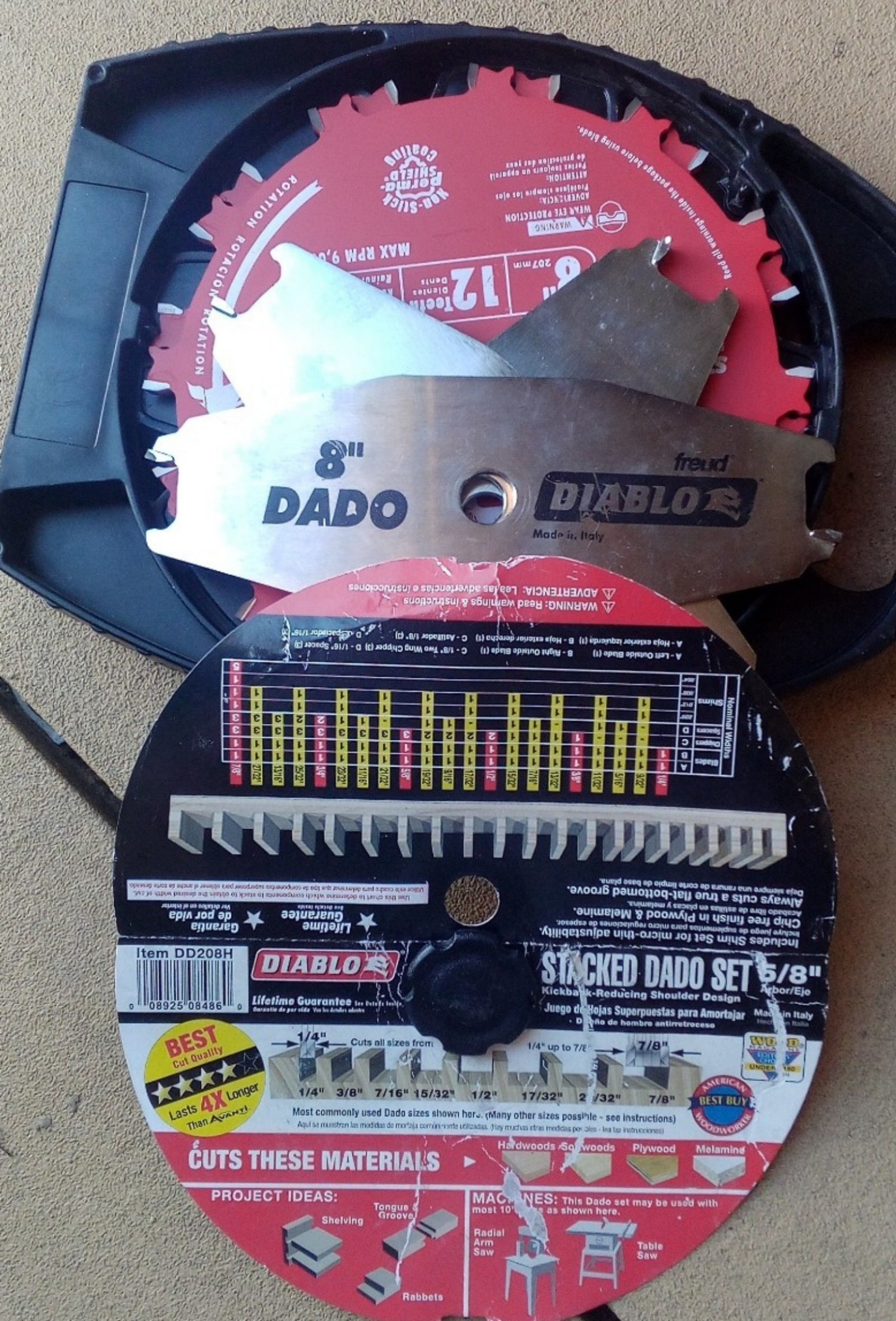 Dado Saw Blade Set 8