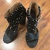 Laurence Decade Paris Studded biker chunky heels