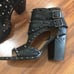Laurence Decade Paris Studded biker chunky heels