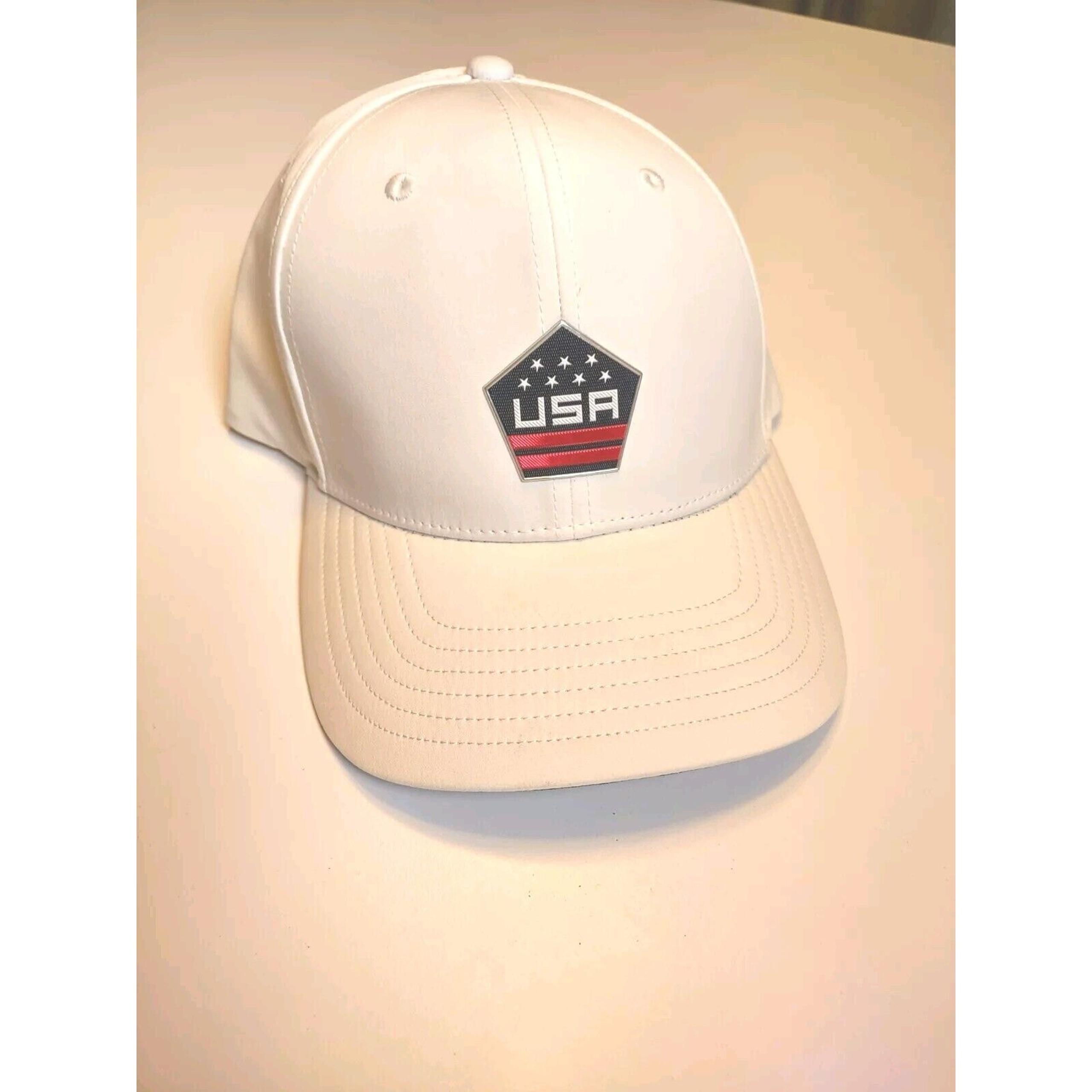 Callaway Golf Hat Cap Snapback White Black Embroidered Mens Golfer USA America