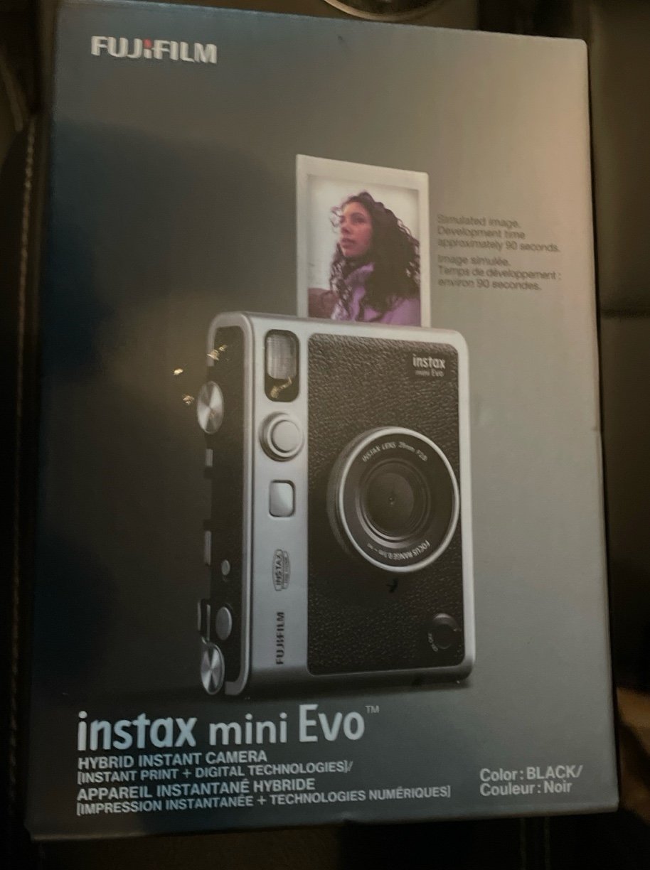 Fujifilm instax mini Evo Instant Digital Camera, Black  ($234 MSRP)