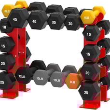 Dumbbell Rack Stand Only, Weight Rack for Dumbbells Strength Red