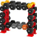 Dumbbell Rack Stand Only, Weight Rack for Dumbbells Strength Red