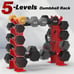 Dumbbell Rack Stand Only, Weight Rack for Dumbbells Strength Red