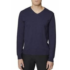 Hickey Freeman V Neck Pullover Men's Sweater Navy Blue SZ L