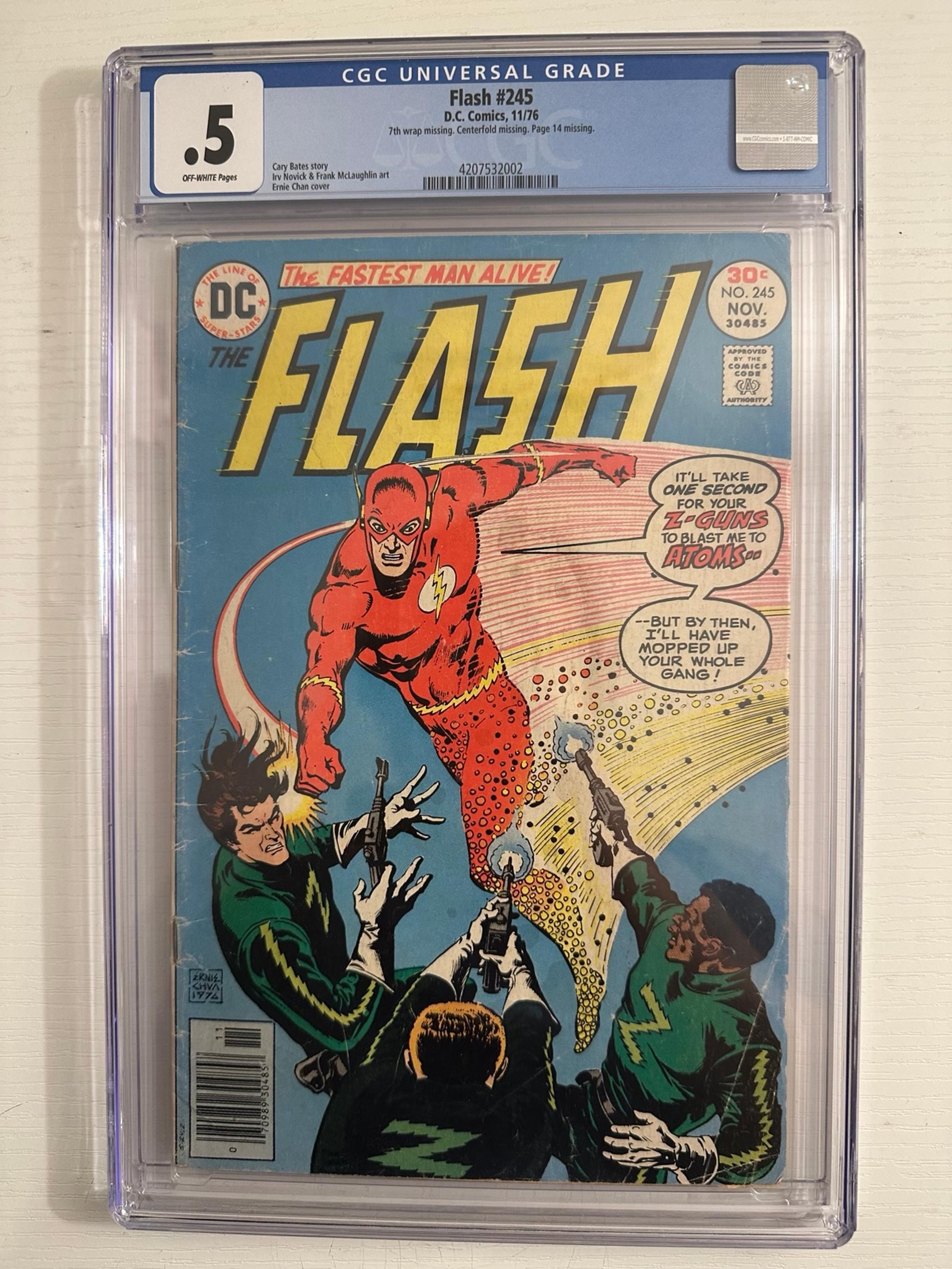 D.C Comics The Flash NO. 246 graded. .5