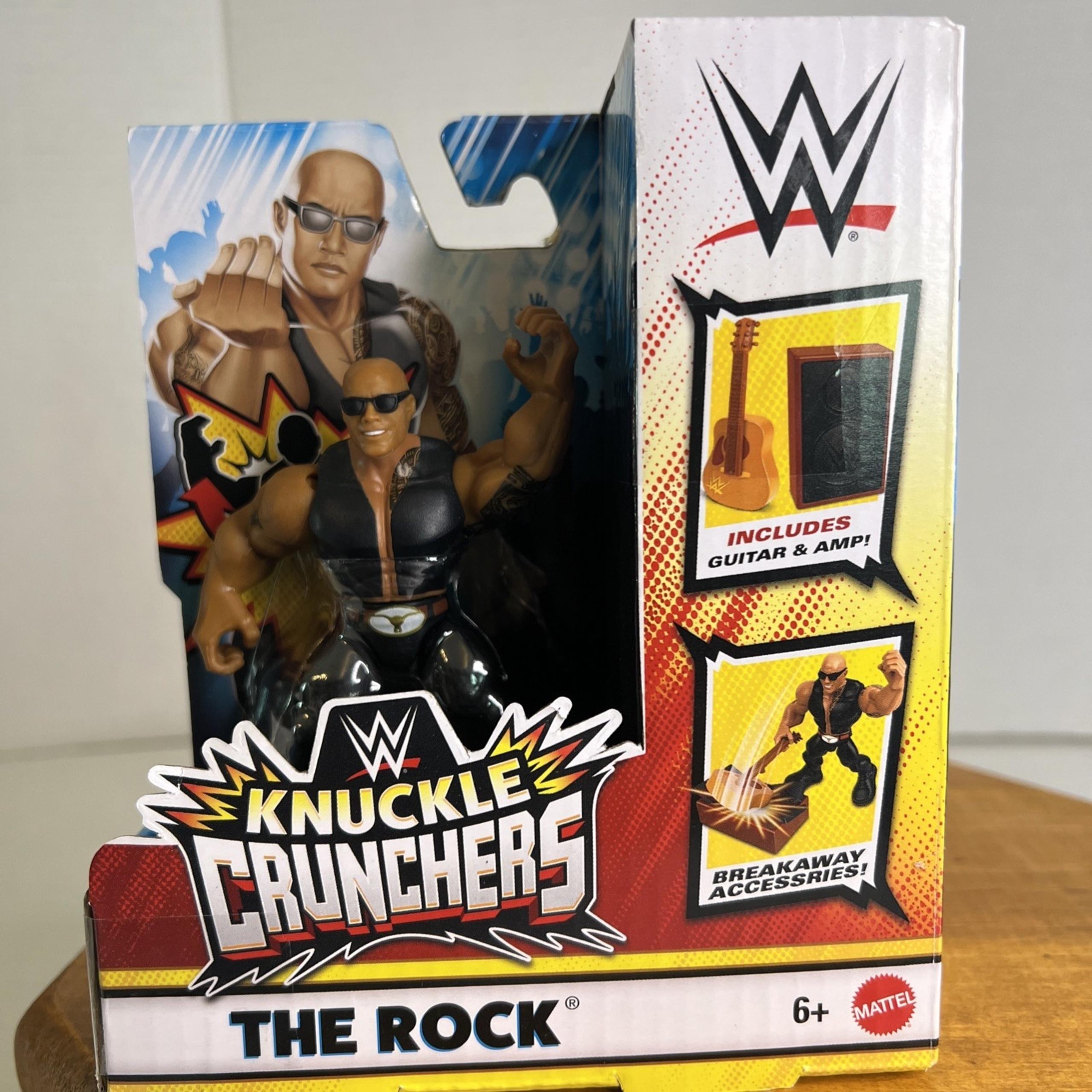 WWE Knuckle Crunchers Series 4 The Rock Wwrestling Action Figure B3