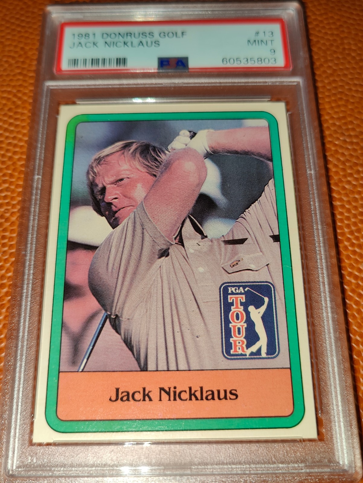 Jack Nicklaus 1981 Donruss Rookie Card PSA 9