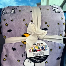 purple snoopy blanket