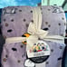 purple snoopy blanket