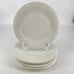 Set of 6 Gibson Four Seasons White Salad Plates Embossed Floral Fruit 7 3/4