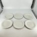 Set of 6 Gibson Four Seasons White Salad Plates Embossed Floral Fruit 7 3/4