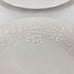 Set of 6 Gibson Four Seasons White Salad Plates Embossed Floral Fruit 7 3/4
