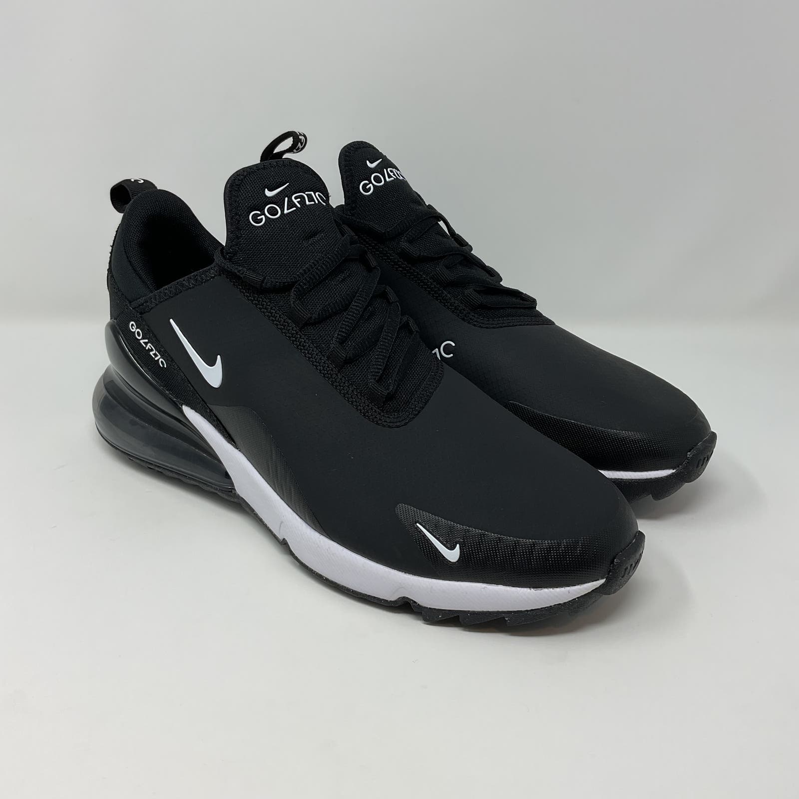 Nike Air Max 270 Spikeless Golf Shoes Black White CK6483-001 Men''s Size 11.5