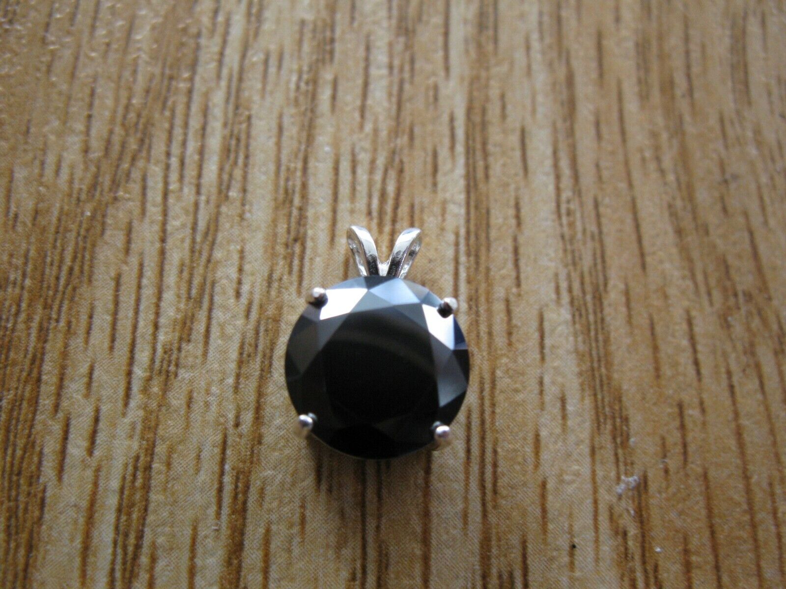 4.44ct NATURAL BLACK DIAMOND NECKLACE/PENDA NT,FREE DIAMOND TESTER,CERTIFI CATE
