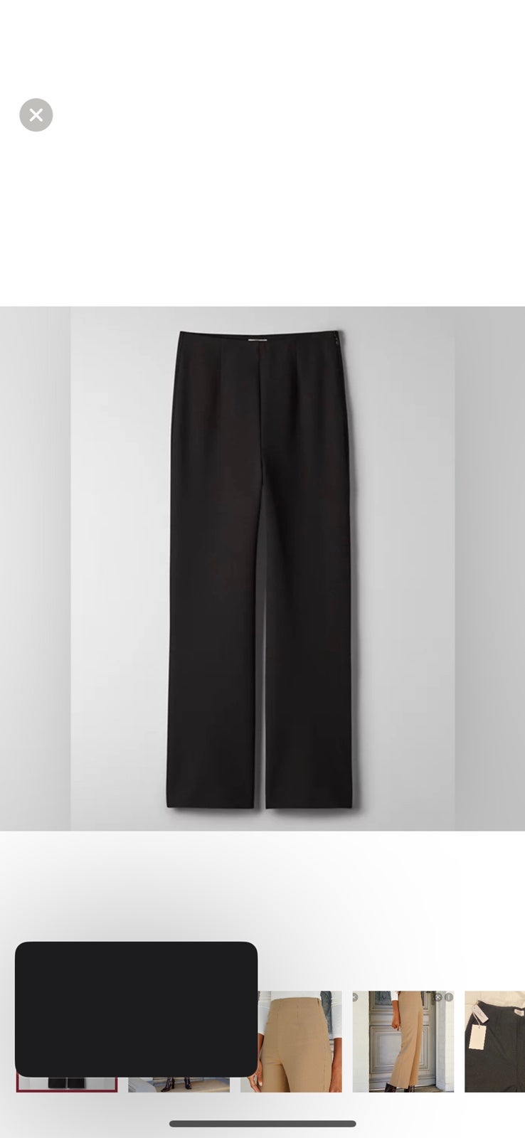 Aritzia Wilfred Porto pants (black)