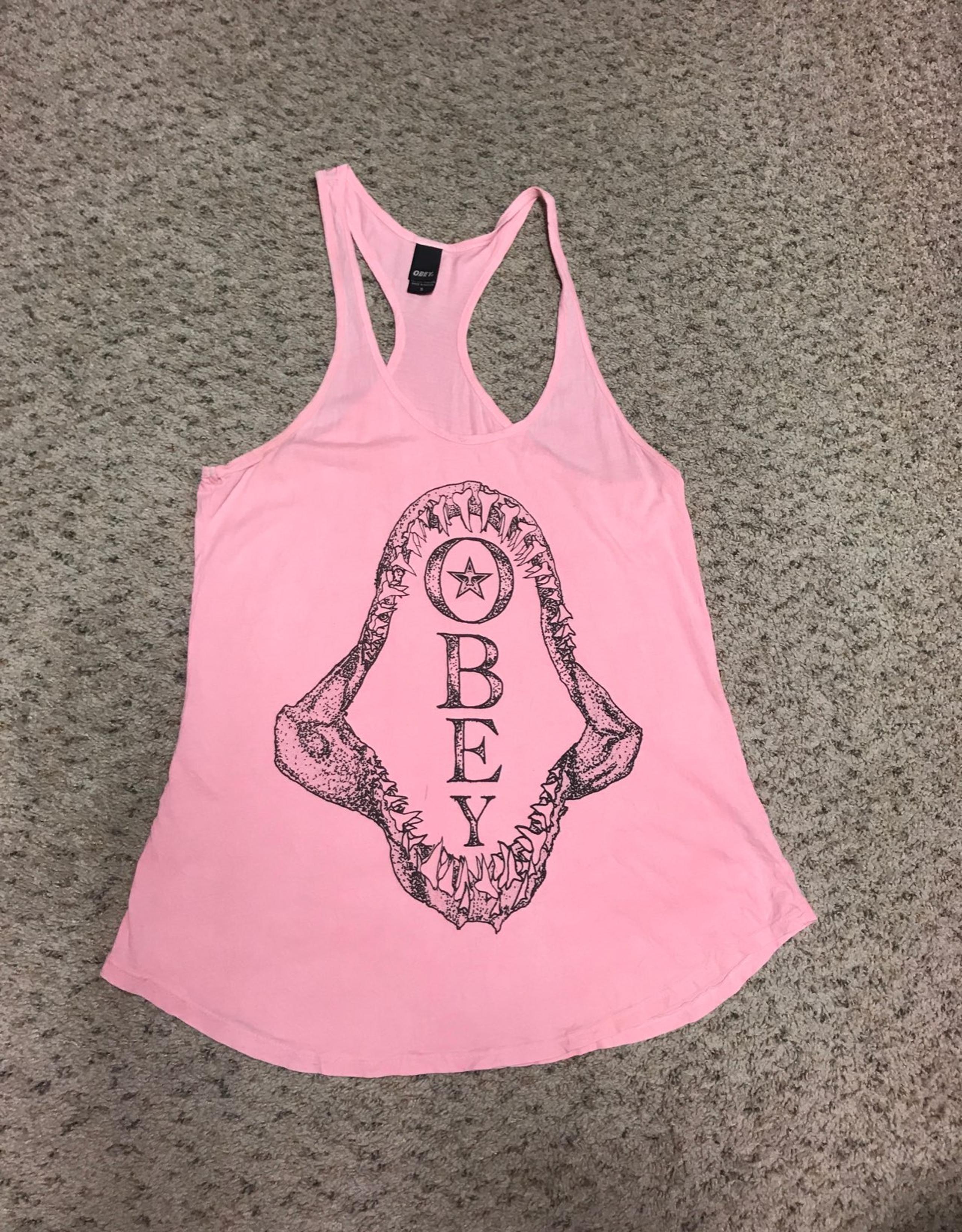 Obey racerback tank top shark