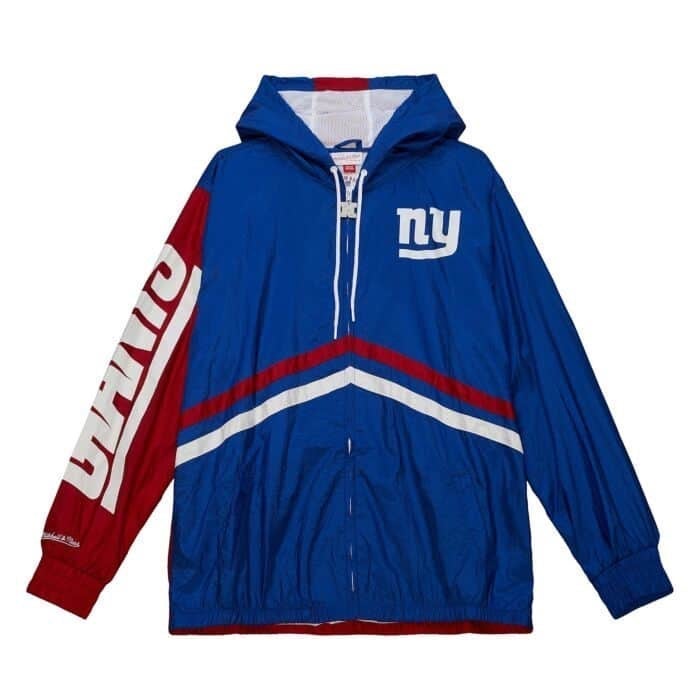 NY Giants Full Zip Windbreaker