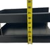 2 Black Letter Desk Trays Tiered Office File