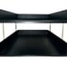 2 Black Letter Desk Trays Tiered Office File