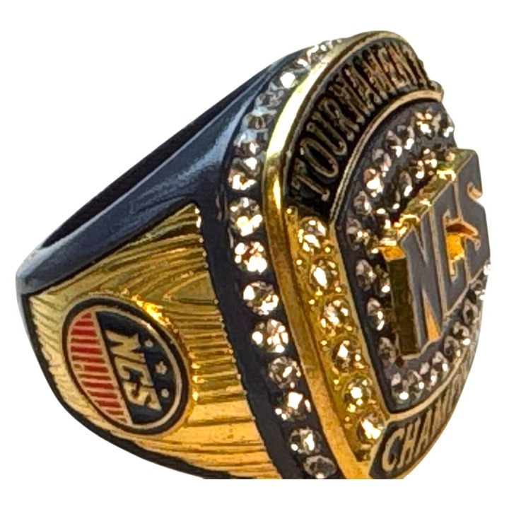 NCS Baseball National Champions Sports Tournament Ring Size 12 Play Bat Ball