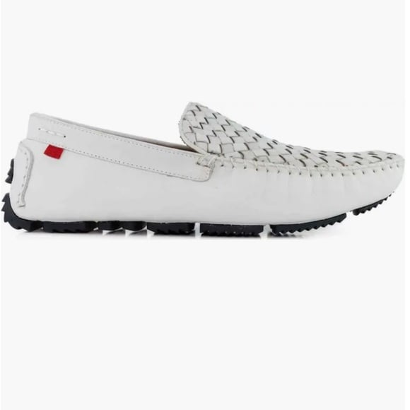 Marc Joseph Spring Street Woven Leather Driving Loafer