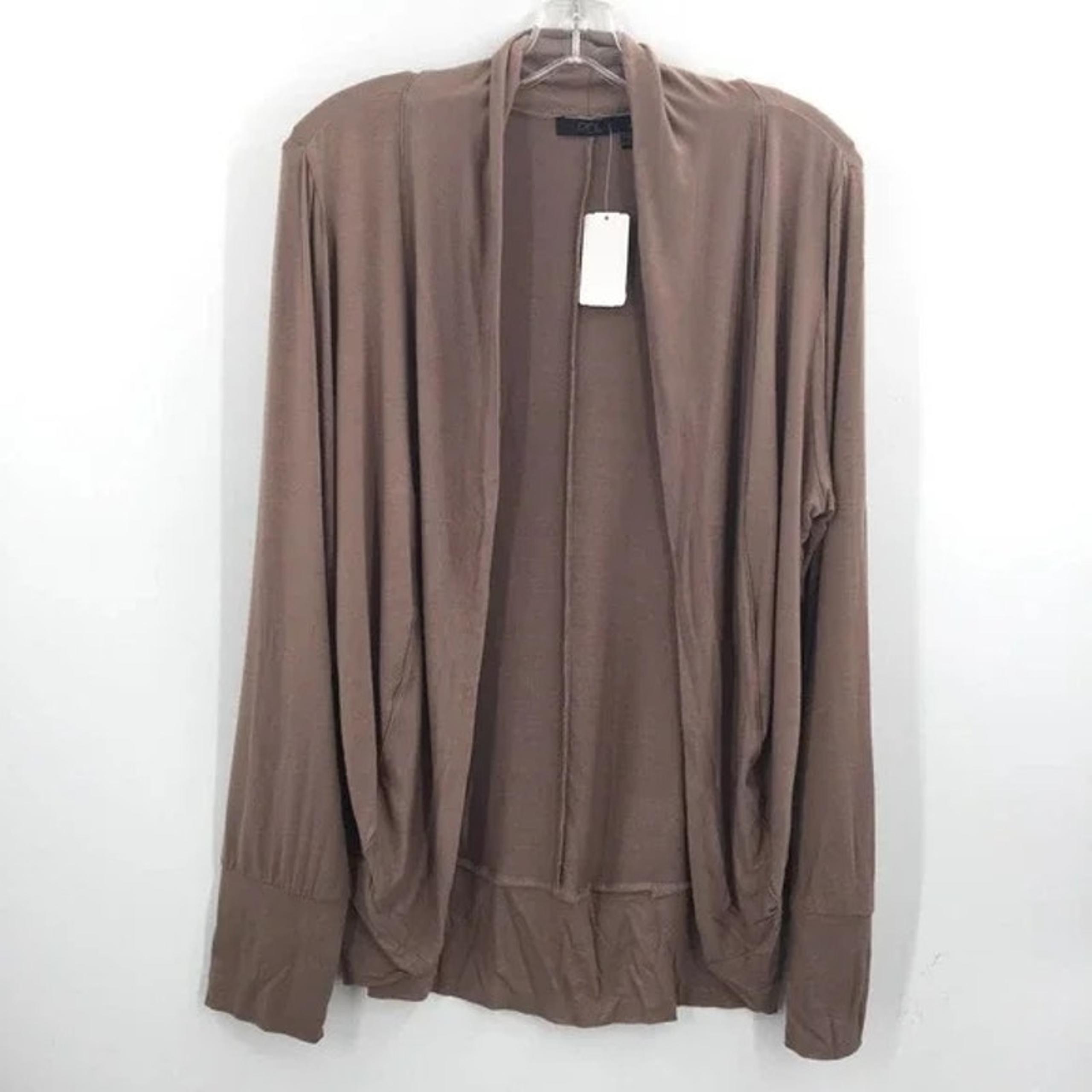 RDI Women's Cardigan Sweater Plus Size 1X Dune (Light Brown) NEW Classic XL