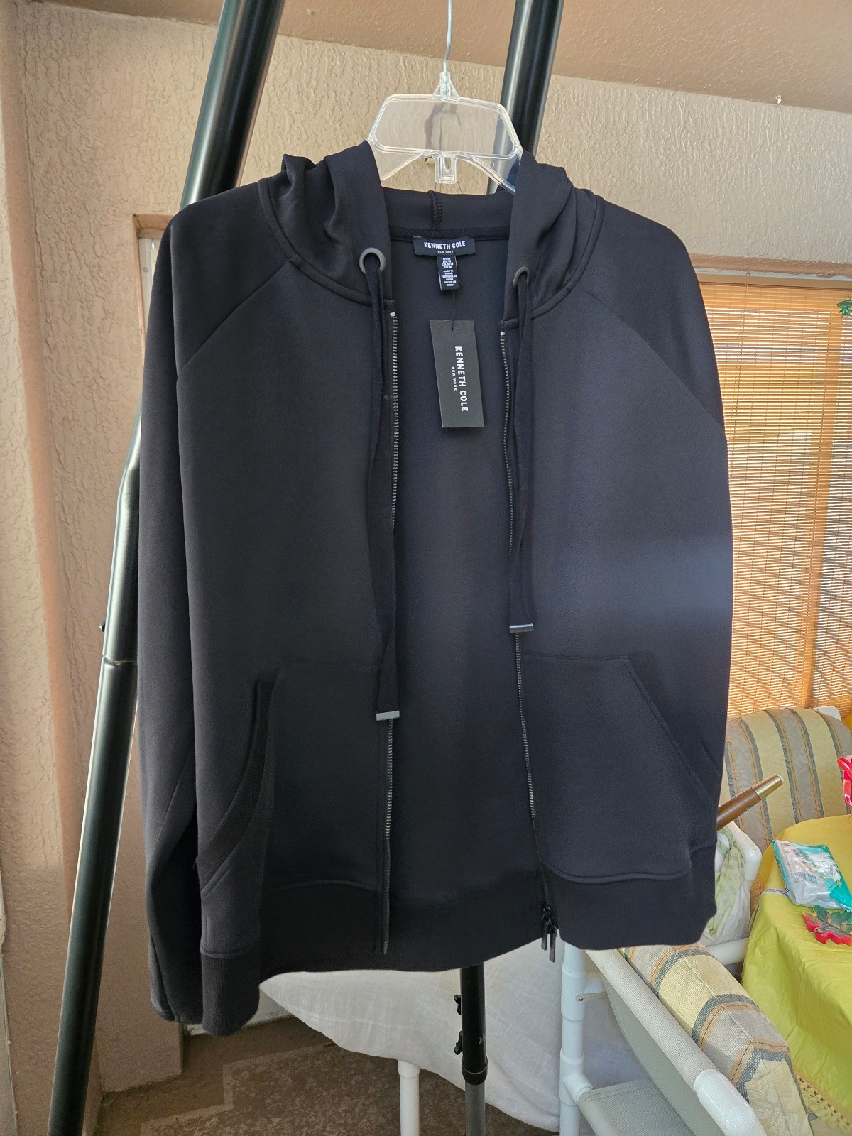 Brand New Women's Kenneth Cole Black And White Hoodie