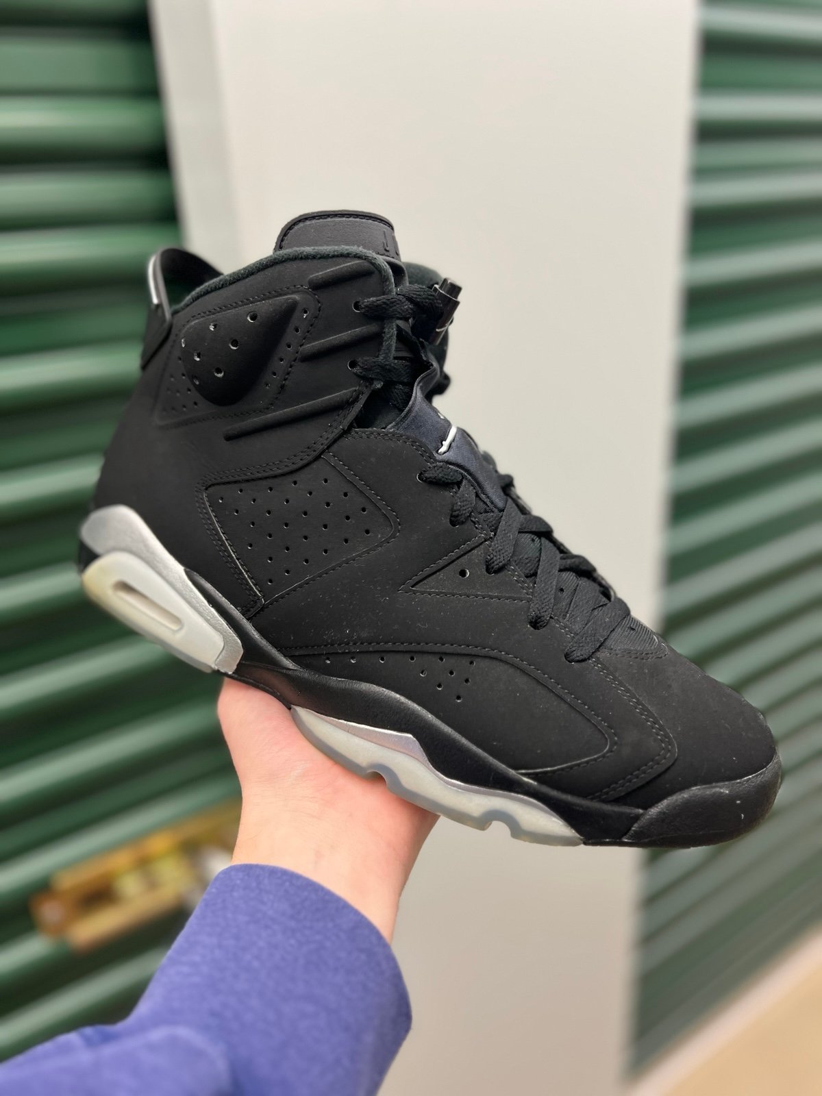 Jordan 6 Retro Chrome Black Size 12