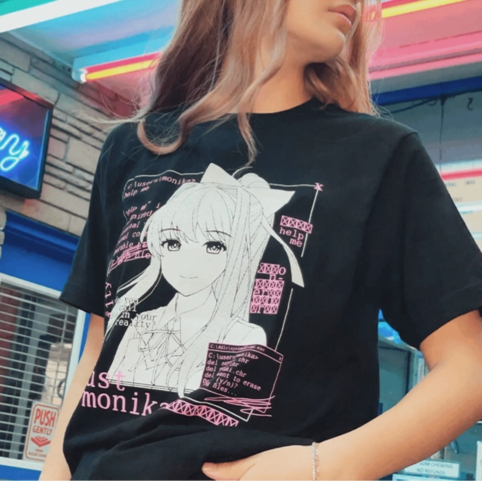 Just Monika Doki Doki Literature Club Goodsmile Shirt [DISCONTINUED]