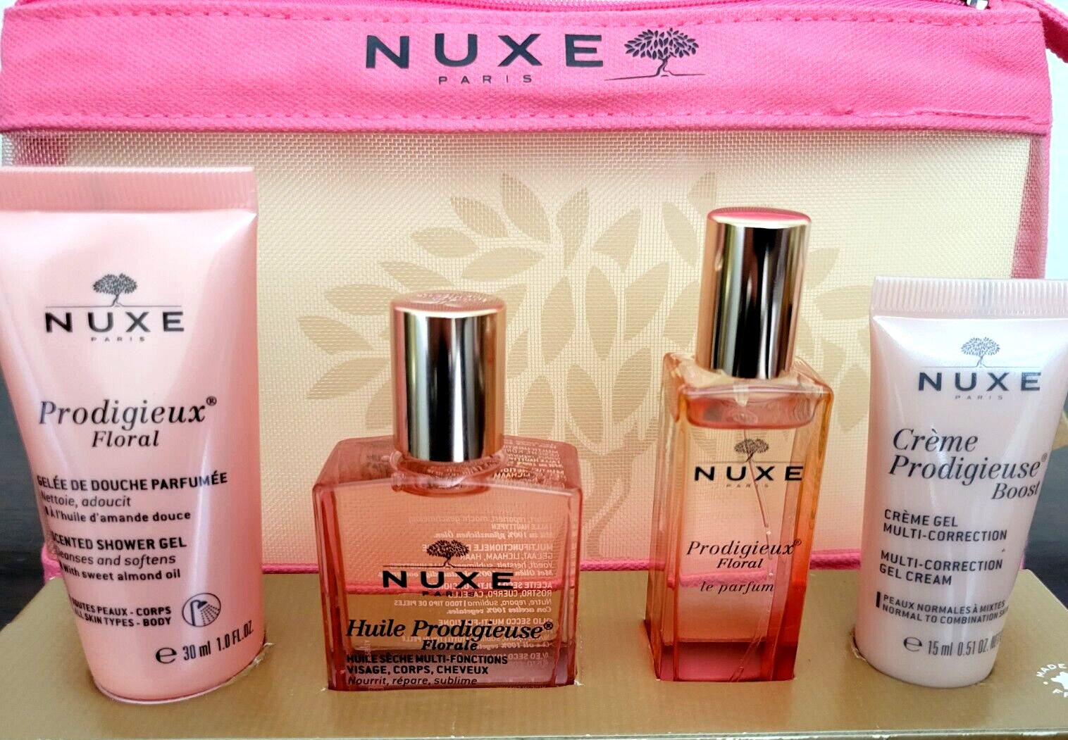 Nuxe Huile Prodigieuse Florale Travel Set Shower Gel+Dry Oil+Parfum+Moi sturizer