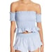 Peixoto Nina Smocked Top Swim Cover-Up