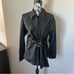 Tanya Taylor Orla Top Long Sleeve Black Gold Buttons Womens Designer Size 10 NWT