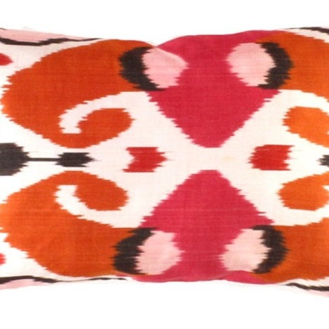 Canvello Turkish Red and White Throw Pillows - Ti 63