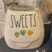 Rae Dunn Valentine's Day Confectioners Heart Gumball Candy Jar New!