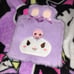 Sanrio kuromi purple fuzzy mask holder