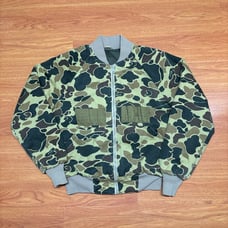 Vintage 90’s Duck Hunting Camo Bomber Jacket Size M