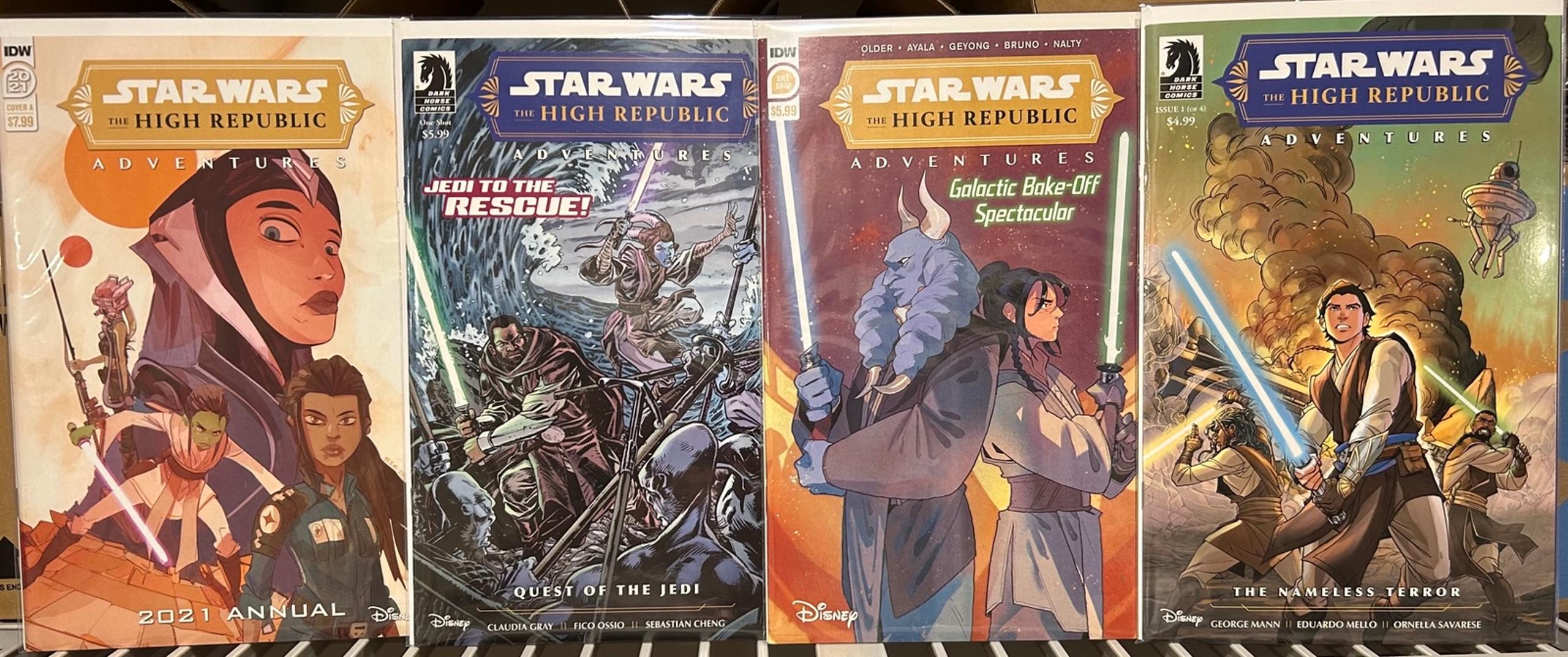Dark Horse Star Wars The High Republic Adventures One-Shot Comic Book Lot