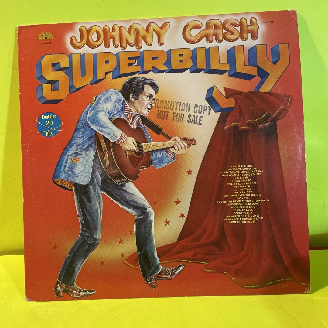 Johnny Cash LP Super Billy 1955-1958 Sun Recordings Yellow Vinyl M-/M-