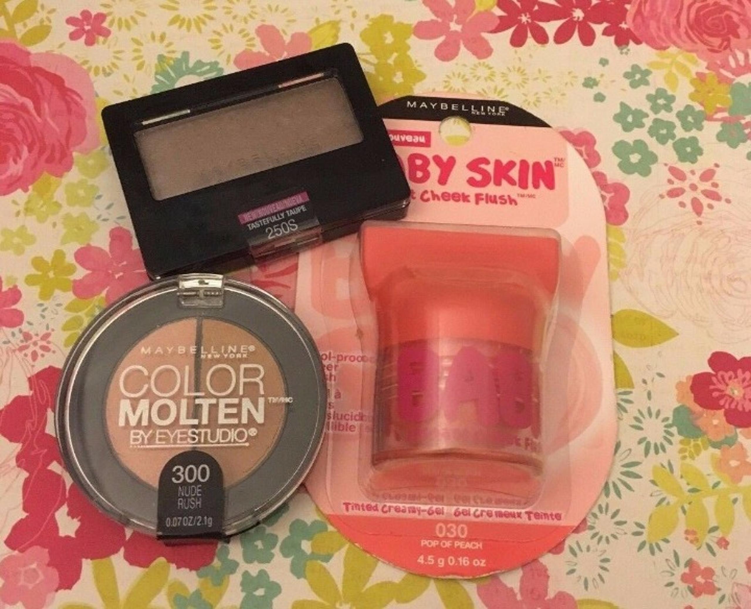 Maybelline Eyeshadow & Blush LOT of 3