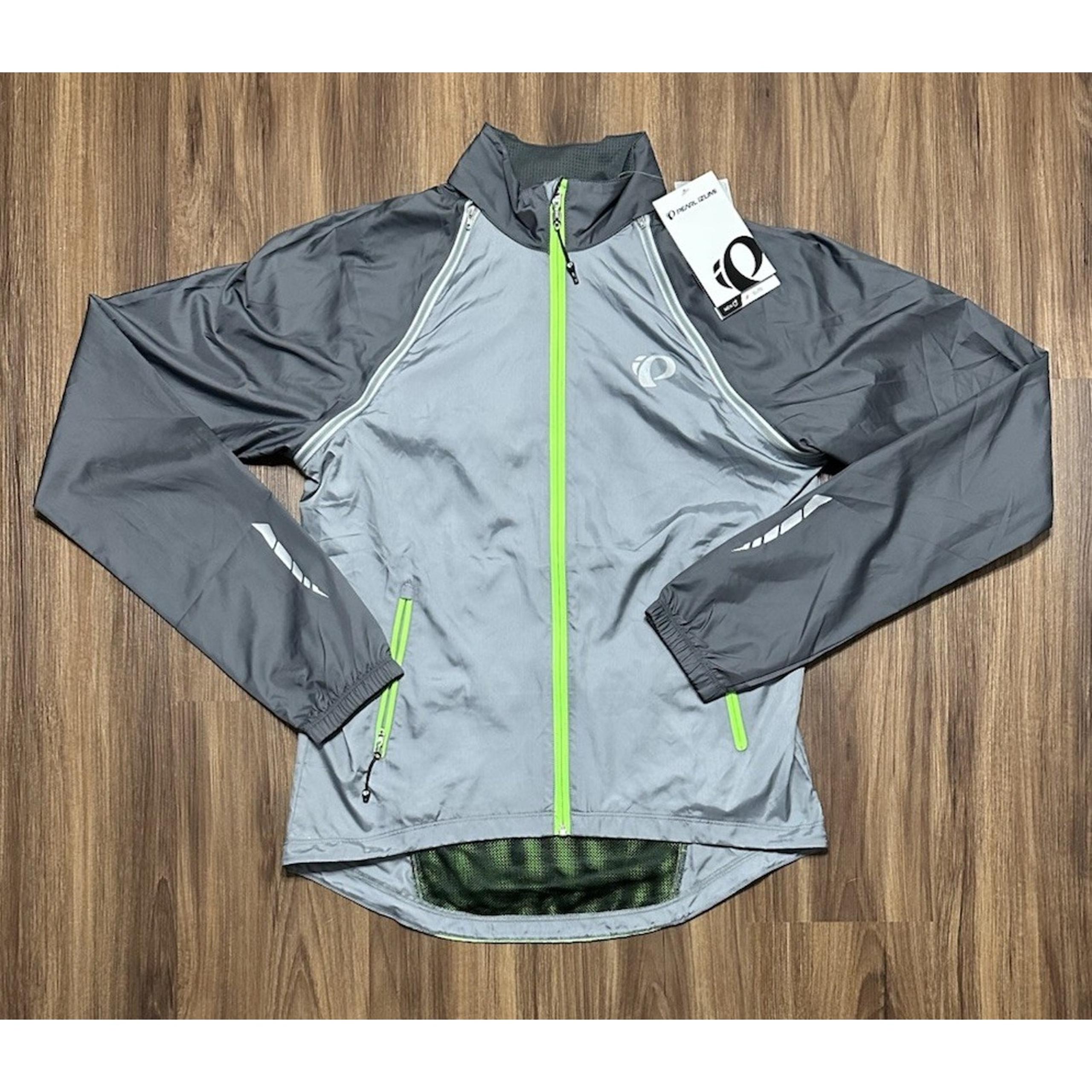 Pearl Izumi ELITE Barrier Convertible Athletic Jacket Grey Lightweight Men Sz M
