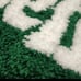 Love yourself Rug Green and white Y2k rug cool rug Green Tufting Heart Bedroom