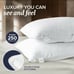 Beckham Hotel Collection Super Plush Gel Fiber Filled Pillows Queen Set Of 2 NEW