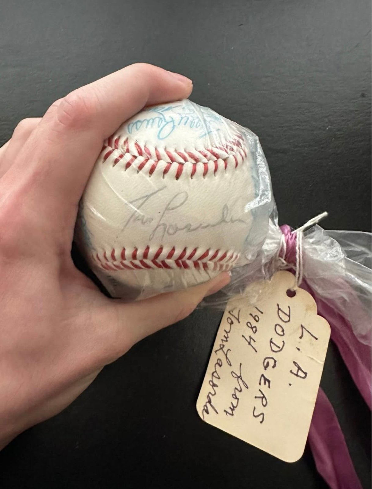 Tommy Lasorda and the 1984 Dodgers Signed Baseball