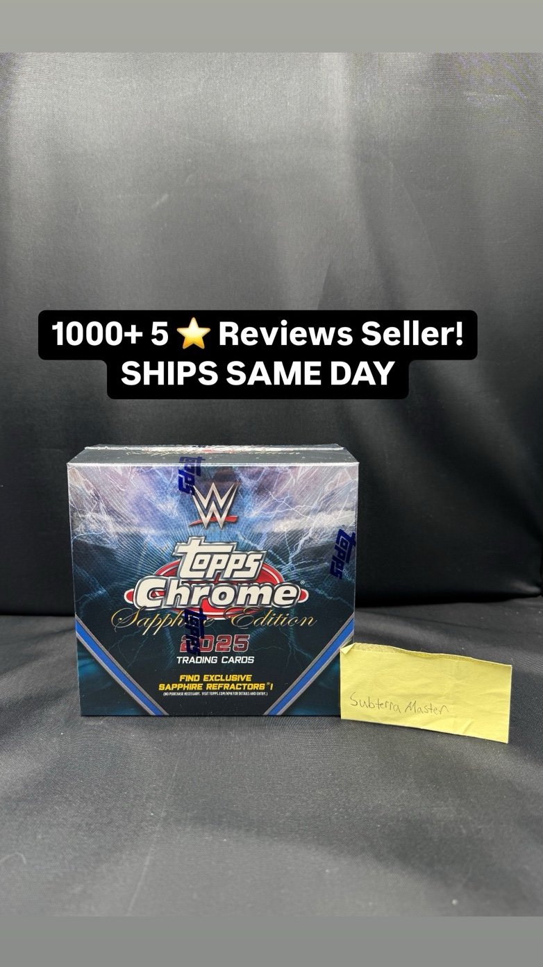 2025 Topps Chrome® Sapphire WWE - Hobby Box