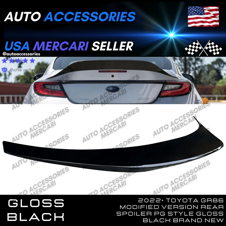 2022+ Toyota GR86 Modified Version Rear Spoiler PG Style Gloss Black Brand New