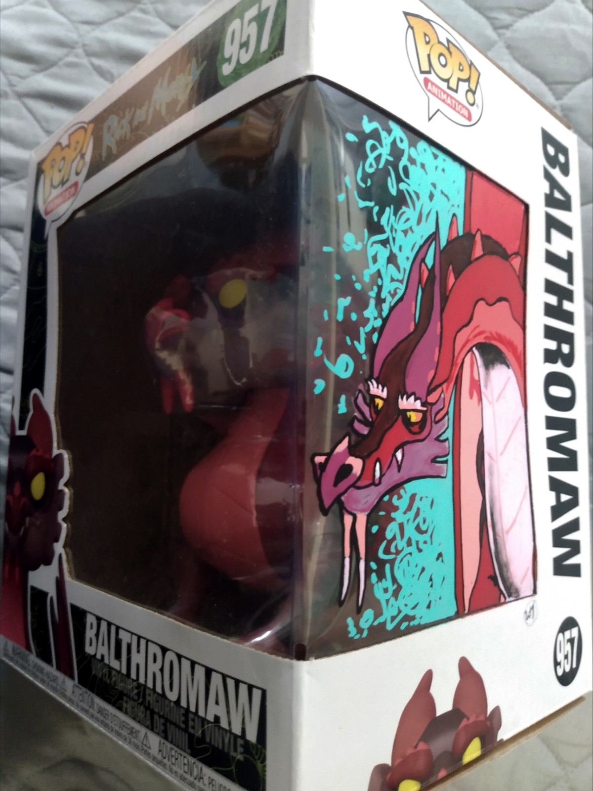 Funko Pop Rick and Morty Balthromaw with original art