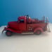 Vintage Red Metal Fire Truck