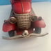 Vintage Red Metal Fire Truck